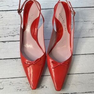 Gianni Bini Watermelon Slingback Heels